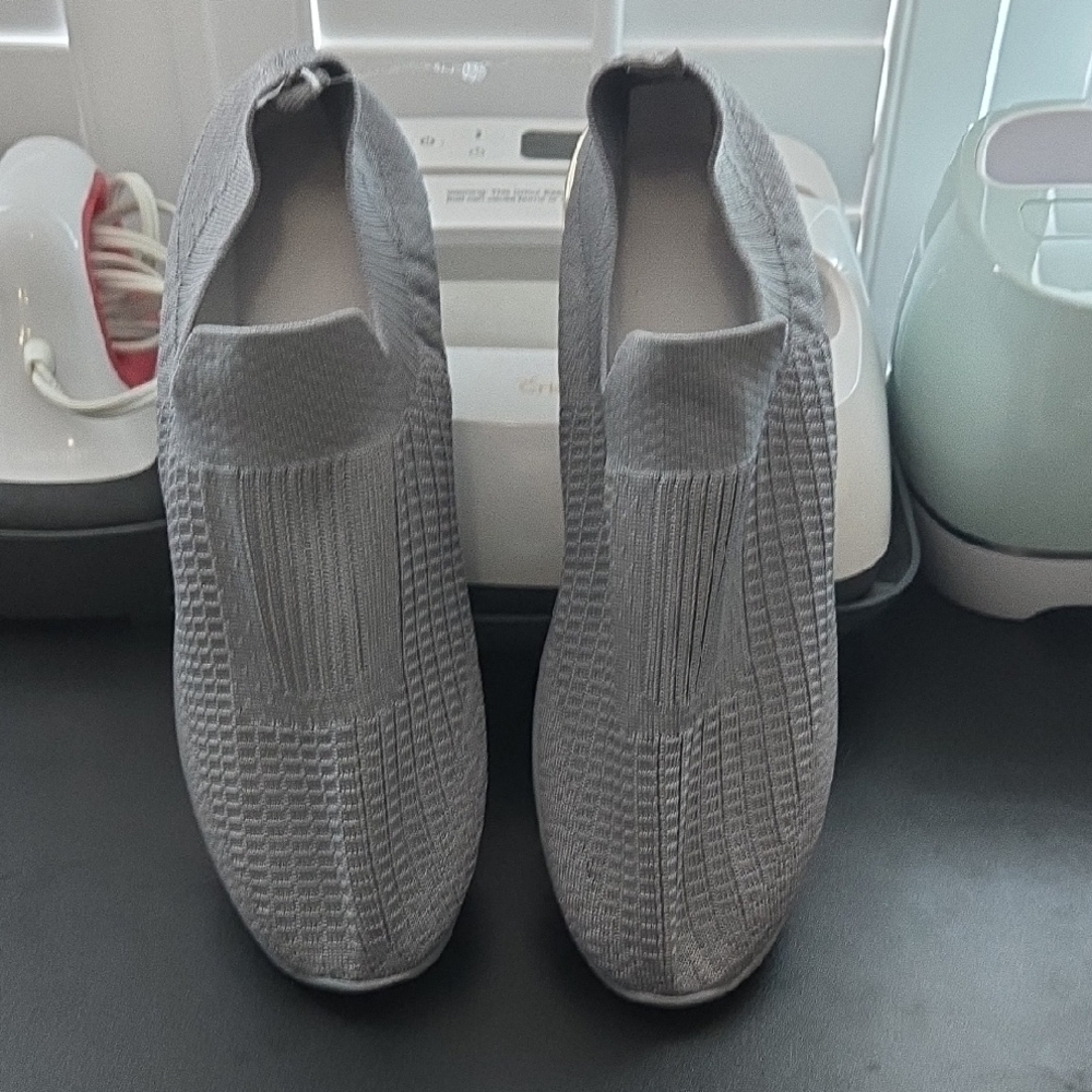 Gray Slip-On  Shoes